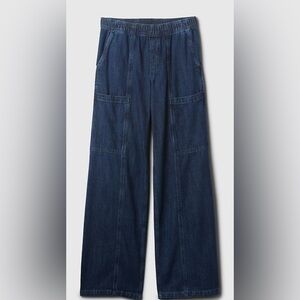 GAP Dark Indigo Wide Leg Utility Jeans  size XL, EUC women’s